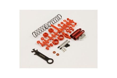 #K.SC223RB - KYOSHO REAR SHOCK SET (2) TOMAHAWK - RED