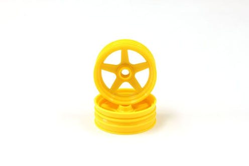 #K.SCH003Y - KYOSHO FRONT WHEEL (2) BEETLE 2014 - YELLOW
