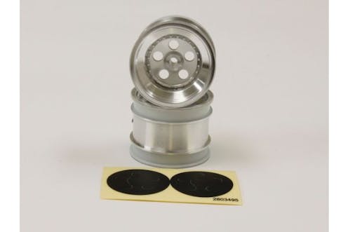 #K.SCH008SC - KYOSHO REAR WHEEL (2) TOMAHAWK - SATIN CHROME