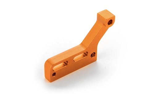 #XR303008-O - TEAM XRAY T4F ALU MOTOR MOUNT - ORANGE