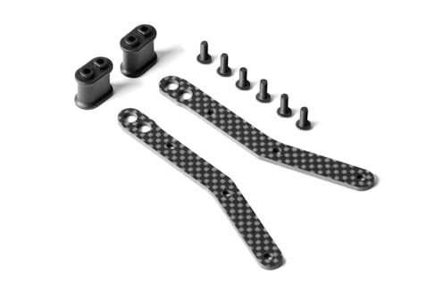 #XR321271 - TEAM XRAY GRAPHITE CHASSIS SIDE GUARD BRACE FOR BENT SIDES CHASSIS (2)