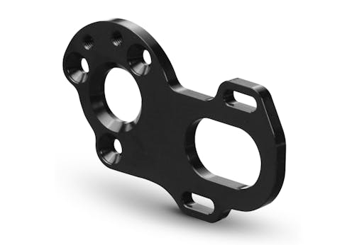 #XR324016 - TEAM XRAY ALU MOTOR PLATE - LCG - SWISS 7075 T6