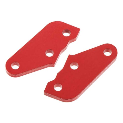 #AR340072 - ARRMA Steering Plate A Aluminum Red (2)
