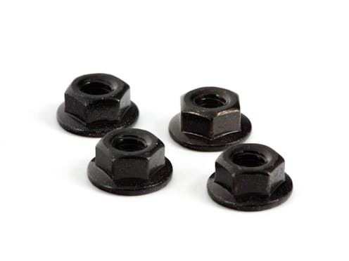 #AR708003 - ARRMA Serrated Flange Wheel Nut 4mm (4)
