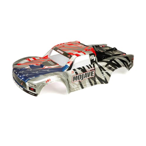 #ARA411005 - ARRMA MOJAVE 6S BLX Finished Body (Sliver/Red)