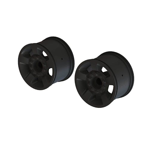 #ARA510116 - ARRMA 2.8" Wheel 14mm Hex (Black/2)