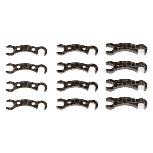 #AS31806 - TEAM ASSOCIATED TC7.2 FT CAMBE R LINK MOUNT SHIMS GRAPHITE