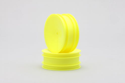 #B2-821HYA - Yokomo Front Hex 12mm Wheel (Yellow) for YZ-2