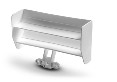 #XR373514 - TEAM XRAY X1 COMPOSITE REAR WING - LIGHTWEIGHT & WIDE - WHITE