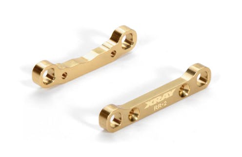 #XR363313 - TEAM XRAY BRASS REAR LOWER SUSPENSION HOLDER SET +2 - RR+RF