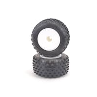 #U6879 - Schumacher Stagger Rib-Silver-Truck Tyre - Pre-Glued  pr
