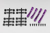 #Y2-301AP -  YD-2 Aluminum Adjustable Suspension Mount Set (Purple/Bevel Edge)