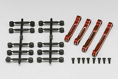 #Y2-301AR -  YD-2 Aluminum Adjustable Suspension Mount Set (Red/Bevel Edge)