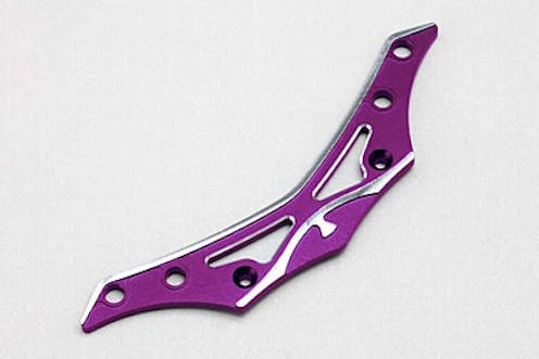 #Y2-P001B - YD-2/YD-4 Aluminum Front Bumper Brace (Purple/Bevel Edge)