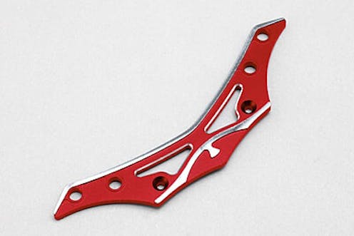 #Y2-R001B -  YD-2/YD-4 Aluminum Front Bumper Brace (Red/Bevel Edge)
