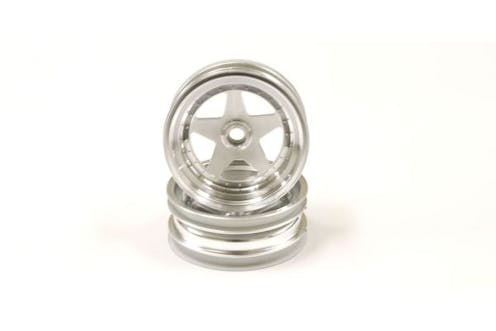 #K.SCH005SC - KYOSHO Front Wheel (2) Scorpion 2014 (2) Satin Chrome 2.2 inch