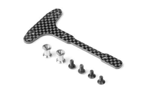 #XR361299 - TEAM XRAY GRAPHITE CHASSIS T-BRACE - FRONT - SET