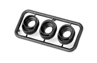 #XR362370 - TEAM XRAY COMPOSITE INLINE HUB FOR BEVEL DRIVE GEAR - REAR HS BULKHEAD - 1+2+3 DOTS