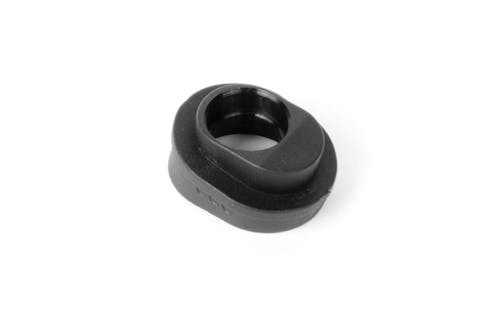 #XR362373 - TEAM XRAY COMPOSITE ANGLED HUB FOR BEVEL DRIVE GEAR - FRONT HS BULKHEAD - 3 DOTS