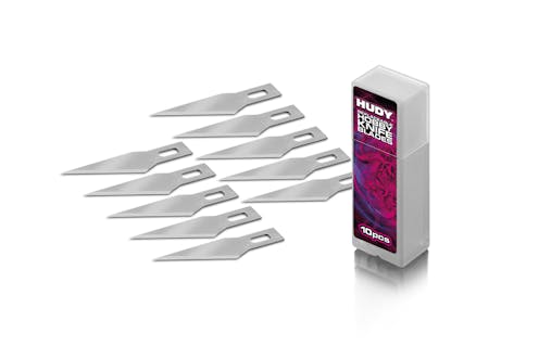 Hudy #DY188984 - HUDY REPLACEABLE HOBBY KNIFE BLADES (10PCS)