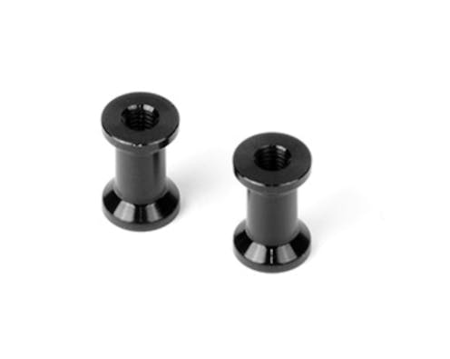 #XR373075 - TEAM XRAY ALU REAR BRACE MOUNT 10.5MM - BLACK (2)