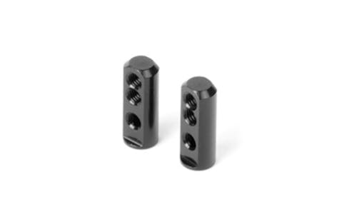 #XR376263 - TEAM XRAY X12'21 ALU SERVO MOUNT - BLACK (2)