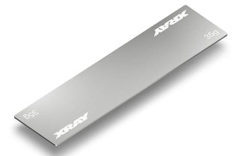 #XR309862 - TEAM XRAY STAINLESS STEEL WEIGHT FOR SLIM BATTERY PACK 35G