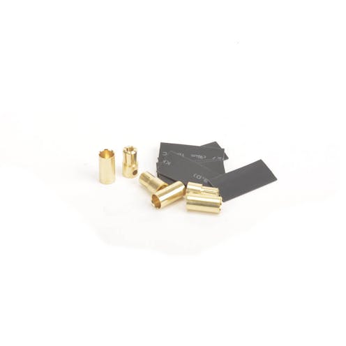 Core RC #CR766 - CORE RC 6.5mm Gold Banana Bullets M/F 3prs + Shrink Tube