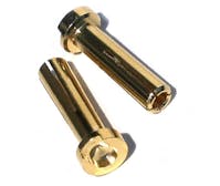 #BO4MMB - BALLS OUT 4MM INTELLECT STYLE CONNECTORS GOLD (1 PAIR)