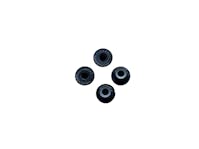 #BO7000 - Balls Out 4mm Serrated Nyloc Wheel Nut - 4pcs - Black