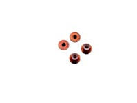 #BO7003 - Balls Out 4mm Serrated Nyloc Wheel Nut - 4pcs - Orange
