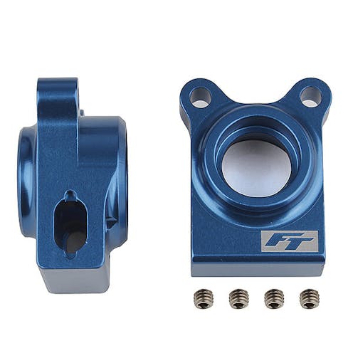 #AS92270 - TEAM ASSOCIATED FT B74.1 REAR HUBS BLUE ALUMINIUM