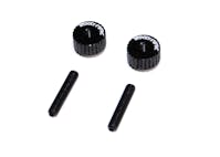 #EX1191-BLK - Exotek Racing Alloy M3 threaded twist thumb nuts - Black