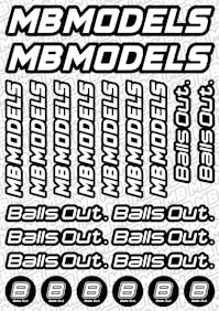 #BOSTICKERS - MB Models/Balls Out Stickers A5