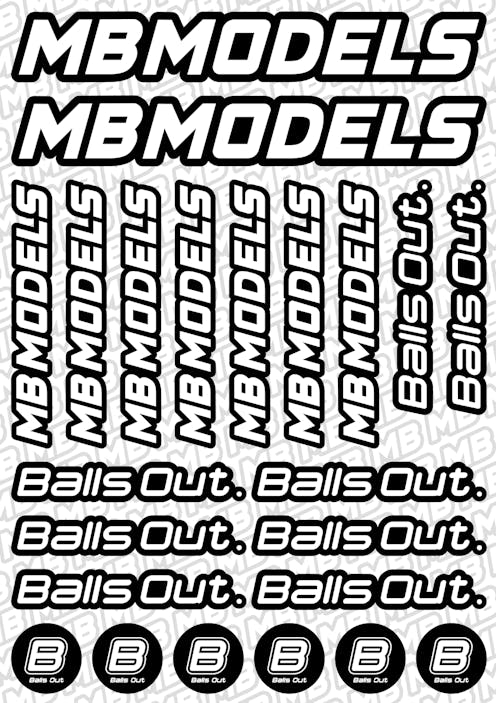 #BOSTICKERS - MB Models/Balls Out Stickers A5