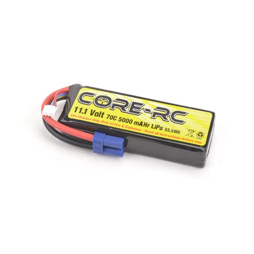 #CR779 - CORE RC 5000MAH 11.1V 3S 70C S/C LP LIPO EC5