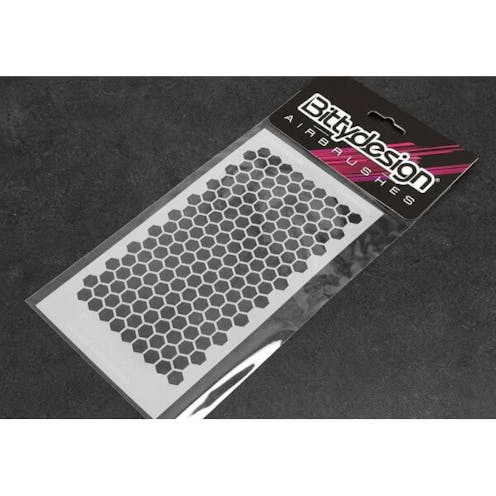 #BD-STC-002L - Bittydesign Vinyl Stencil - Honeycomb V1 - Large