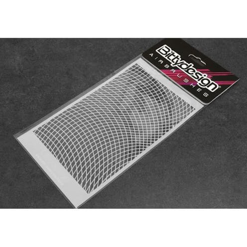 #BD-STC-013 - Bittydesign Vinyl Stencil - Wave Mesh