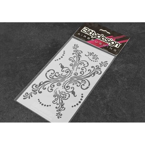 #BD-STC-020 - Bittydesign Vinyl Stencil - Floreal