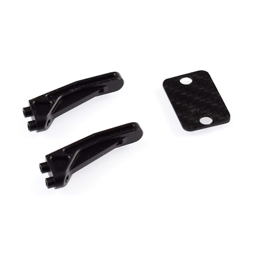 #RDRP0545 - RDRP Lowered -5mm POM LCG wing mount with carbon shim (Associated B6.1, B6.2 or B6.3)