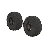 #ARA550087 - ARRMA Dboots 'Fortress SC' Tire Set Glued Gun Metal (2)