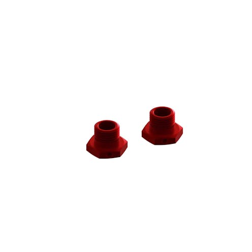 #ARA311035 - ARRMA Aluminum Wheel Hex 17mm 14.6mm Thick Red (2)