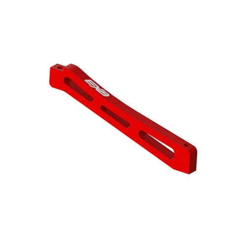 #ARA320564 - ARRMA Front Center Chassis Brace Aluminum 98mm Red