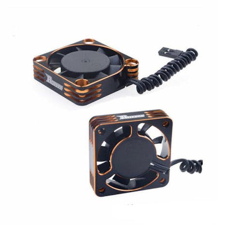 #SP-420003-07 - SURPASS V2 ALUMINUM 40x40x10mm 16000 RPM FAN - ORANGE/BLACK