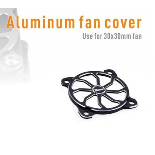 #SP-360003-22 - SURPASS FAN COVER 30mm - BLACK/SILVER