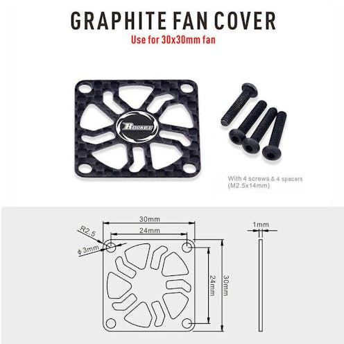 #SP-360003-24 - SURPASS GRAPHITE FAN COVER 30mm