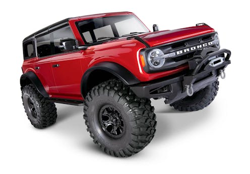#TRX92076-4-RED - Traxxas TRX-4 Ford Bronco 2021 1:10 4X4 Electric Trail Crawler RTD (+ TQi , XL-5 HV, Titan 550) - Red