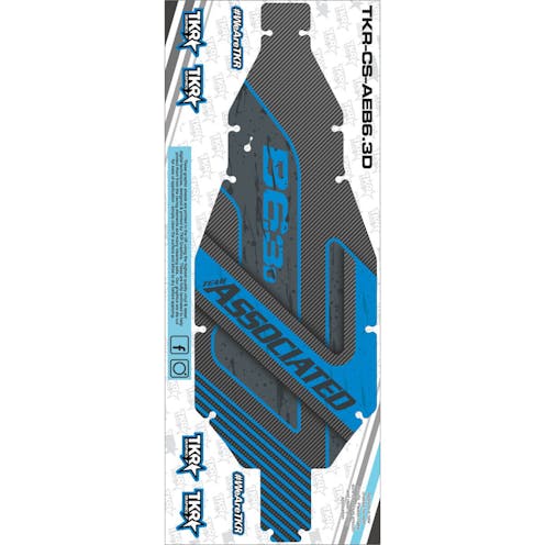 #TKR-CS-AEB63D - TKR Graphics TKR Custom Chassis Skin (AE B6.3D)