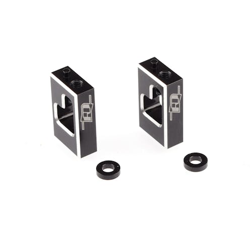 #RDRP0582 - RDRP Black 7075 aluminium LCG servo mount set (AE B6.3)