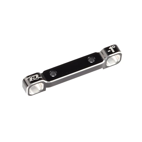 #RDRP0586 - RDRP Black aluminium wide suspension mount D - minus 1 degree  (AE B6.3)